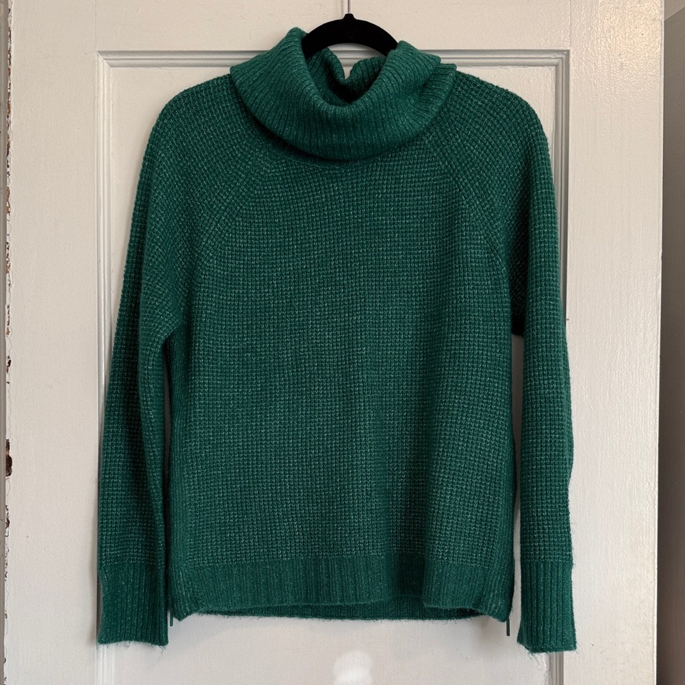 Lou & Grey Teal Turtleneck Sweater Size: XS
